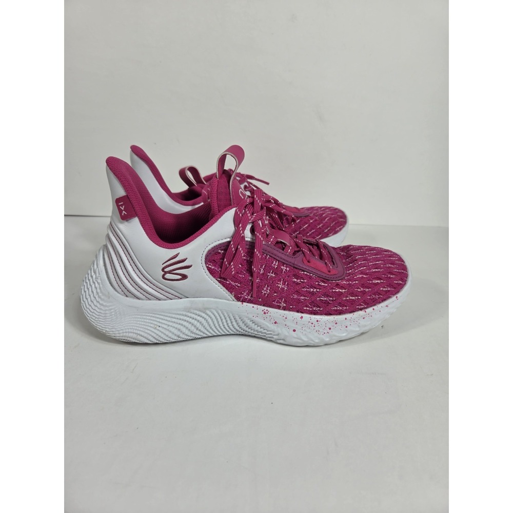 Under Armour UA Steph Curry 9 Men Sz 10 Women 11.5 White Tropical Pink Sneaker